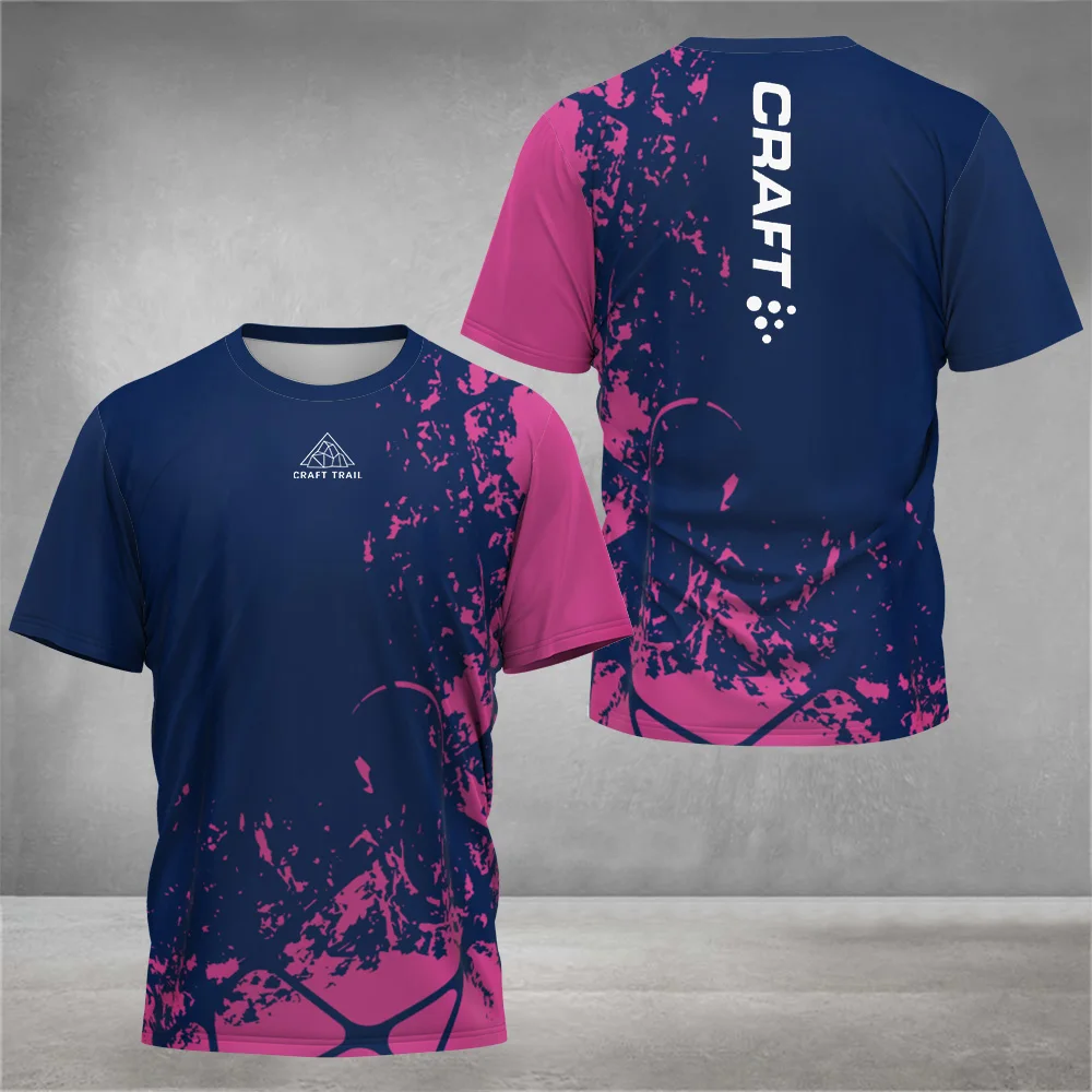 Badminton Outfit - Kaus Leher Kru Cetak Tie-Dye Fashion