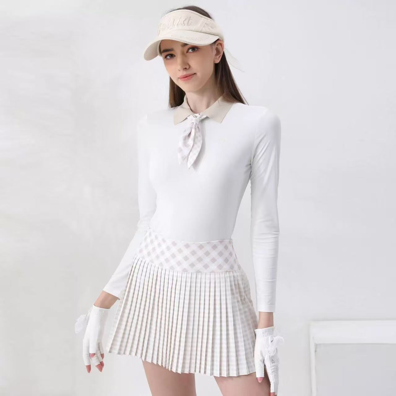 Badminton Outfit - Pakaian Olahraga Lengan Panjang Elastis untuk