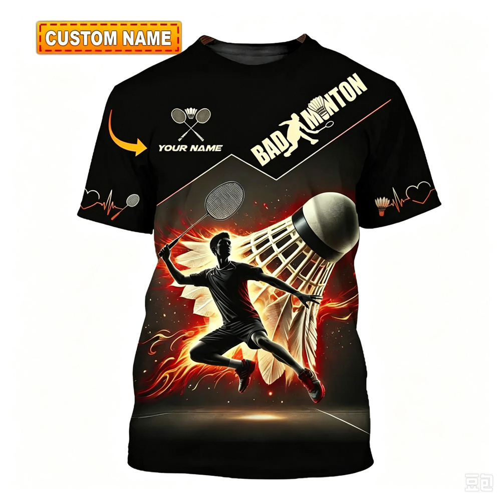 Kaos Olahraga Cetak Bulu Tangk - Badminton China ulasan dan harga